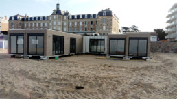 Le Polo Beach, restaurant de plage en cours de pose