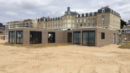 Le Polo Beach, restaurant de plage en cours de pose